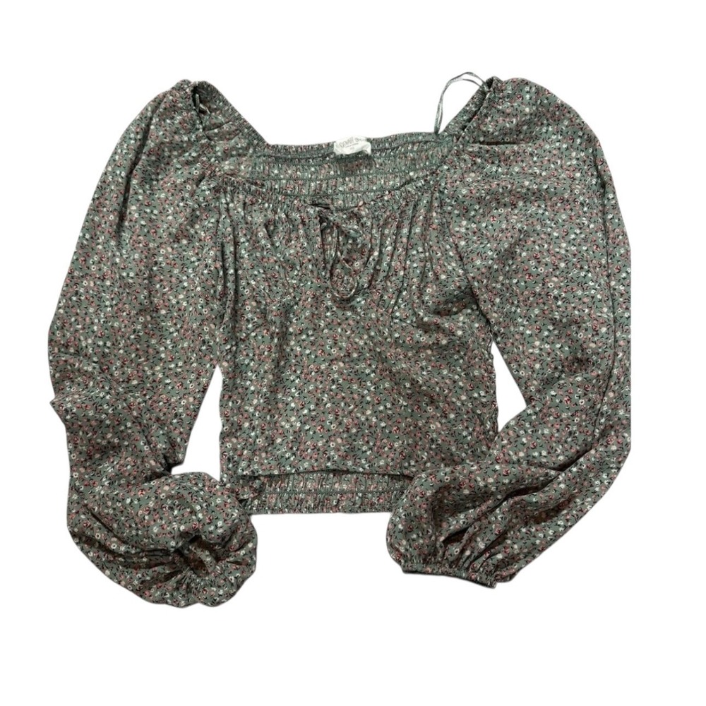 Floral Green Women's Top